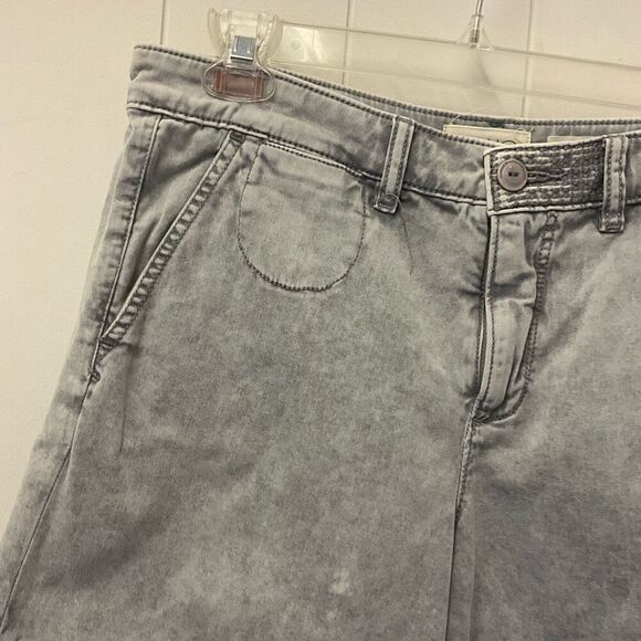Chino by Anthropologie Women’s 28 Relaxed Gray Mom Style Shorts Stretch - Picture 3 of 12